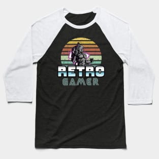 Vintage Retro Gamer Robot Vintage Style PC Sticker Art Baseball T-Shirt